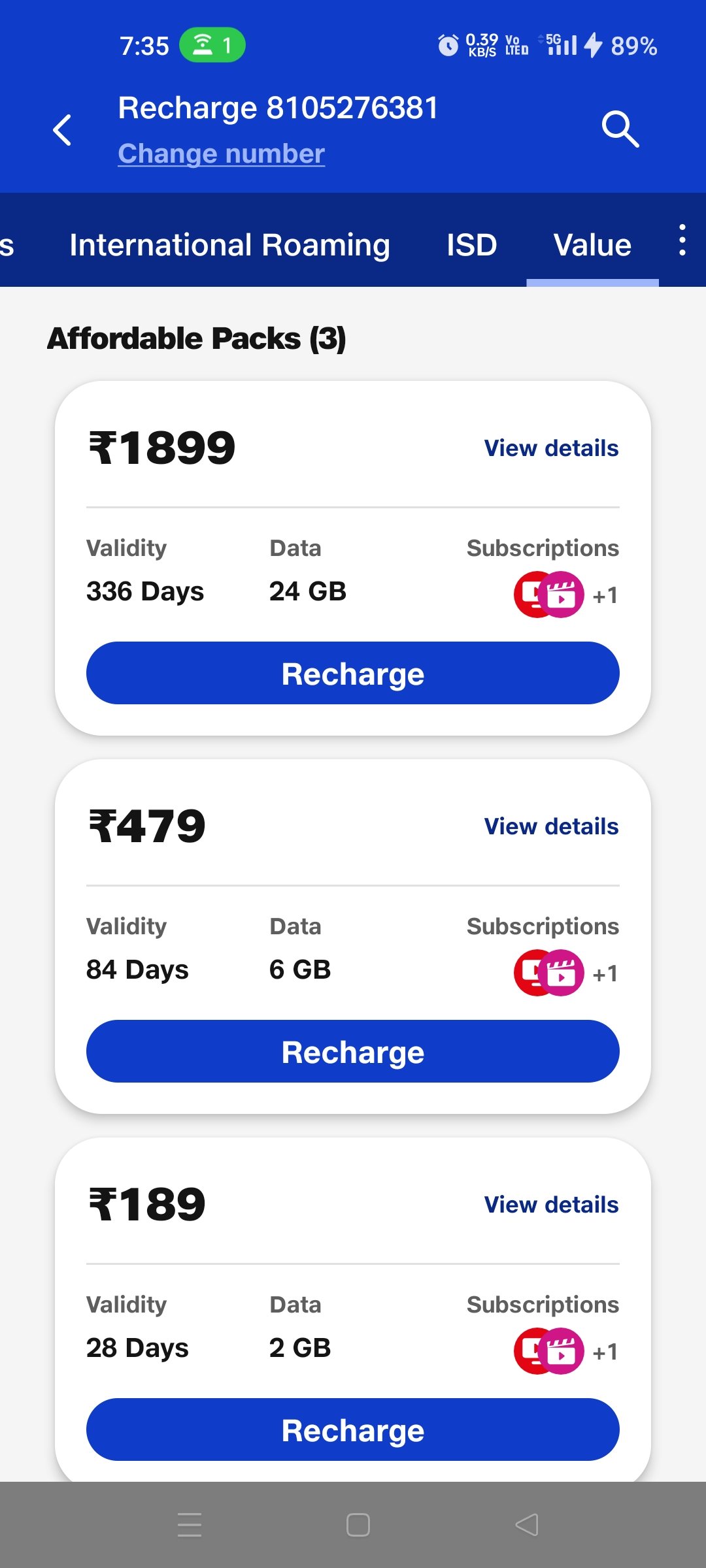 jio recharge plans