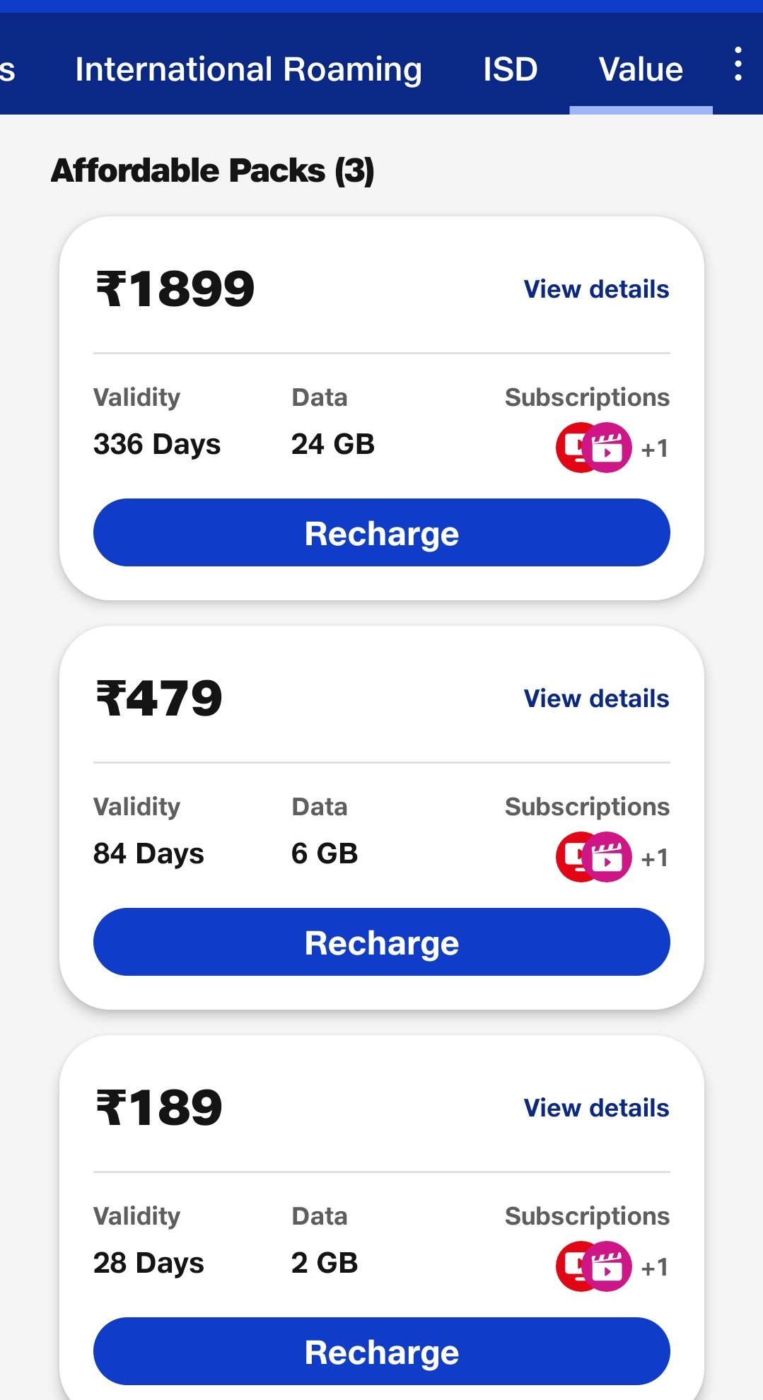 jio recharge plans